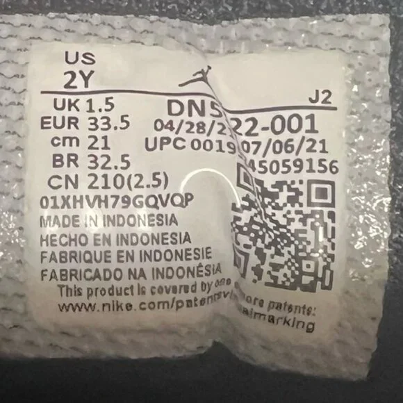 Nike Air Jordan 1 MID GS Siempre Familia Child Size 2Y Big Boy Running Shoes - Picture 8 of 15